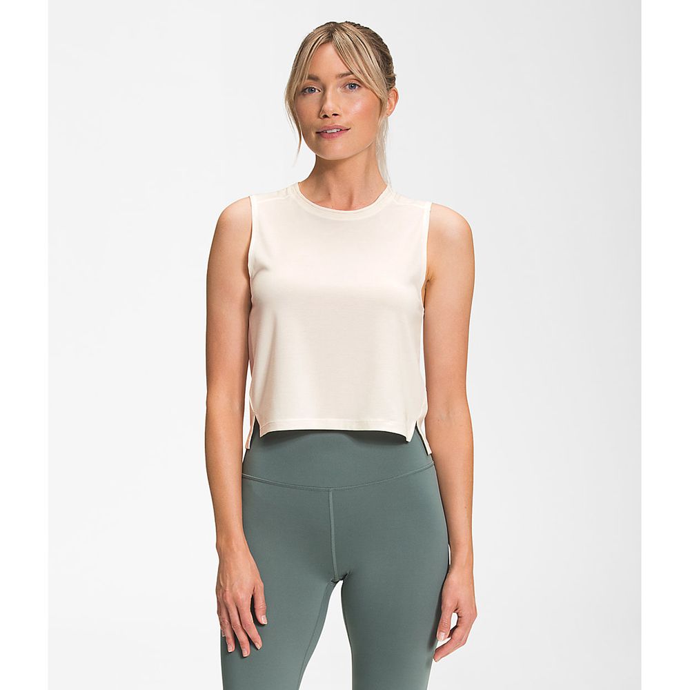 The North Face Tank Top Womens Australia - The North Face Ea Dawndream Relaxed White (NFM-374160)